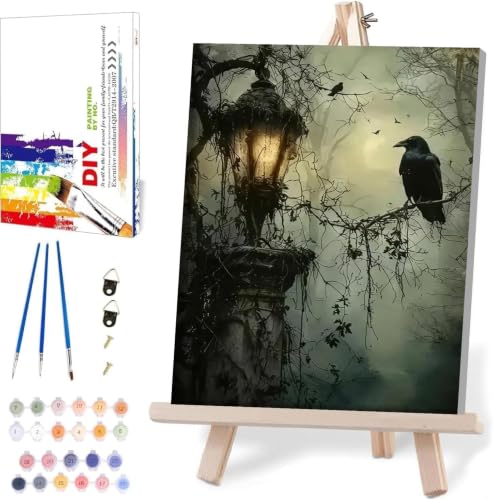 WUDWL Paint by Numbers Kit for Adults Beginner, with Framed - color: YH04250