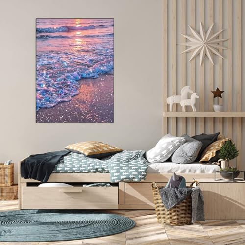 WUSARPLY Beach Scenery Diamond Painting Kits for Beginner Adults - color: YH017