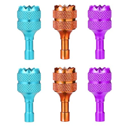 6pcs Drone Controller Sticks, Mini Drone Controller Thumb Sticks Drone Joystick Replacement Compatible with DJI Mini 3 Pro DJI RC Smart Controller Accessories(Light Blue Purple Orange) - color: Light Blue,purple,orange