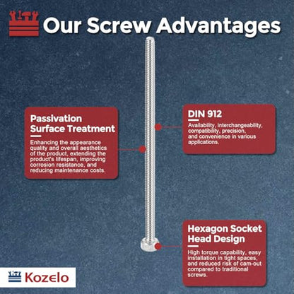 Socket Head Cap Screws M2-0.4x45mm 304 Stainless Steel Silver 10pcs - size: M2-0.4x45mm