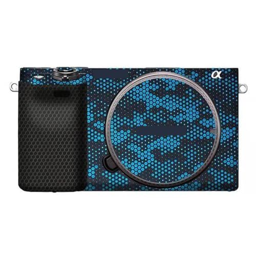 Camera Cover Skin Sticker for Sony A6400 A6300 Camera Protector Film Skin Anti-Scratch Protective Decoration and Wear Resistance(Mamba Blue) - color: Mamba Blue