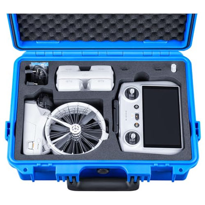Lykus Titan FP110 Waterproof Hard Case for DJI Flip and DJI RC 2/RC-N3 - color: Blue