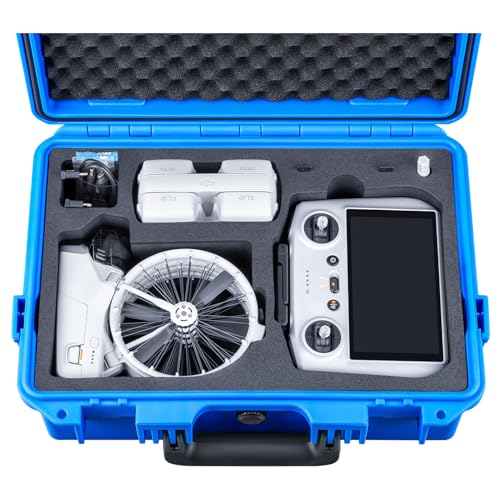 Lykus Titan FP110 Waterproof Hard Case for DJI Flip and DJI RC 2/RC-N3 - color: Blue