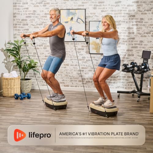 Lifepro HexaPlate Lite Compact Vibration Plate with Magnetic Acupoints - color: Light Gold