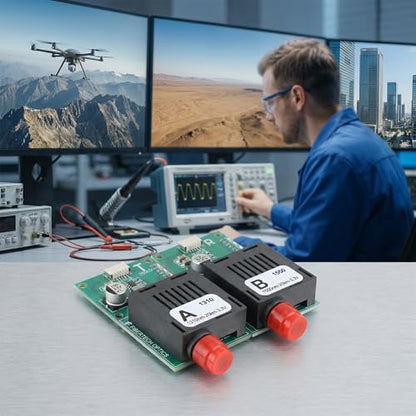 FPV Drone Fiber Optic Transceiver A-end TTL Video UART 1310nm 60KM - color: A-end (Sky End), size: 60km