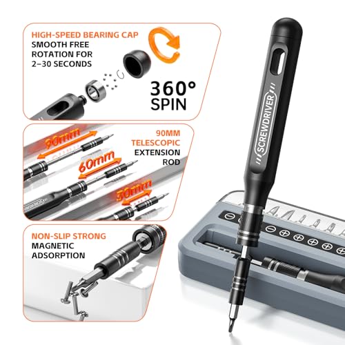 ANVANNA Electronics Precision Screwdriver Sets 32-Piece Magnetic Repair Tool Kit for iPhone, MacBook, Computer, Laptop, PC, Tablet, PS4, Xbox, Nintendo, Game Console