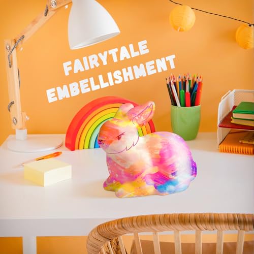 Paint Your Own Bunny Lamp Kit, DIY Rabbit Night Light Craft Kits for Kids - color: Bunny Lamp