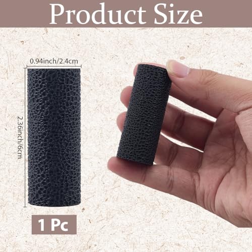 CRASPIRE Polymer Clay Texture Roller Plastic Black Embossing Pottery Texture Rollers for Earrings Jewelry Making Clay Modeling Shaping DIY Craft Ceramics Pottery Tool - color: Black