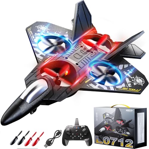 Remote Control Airplane Drone for Kids 8-12, Outdoor Flying Toy for Boys - size: L0712