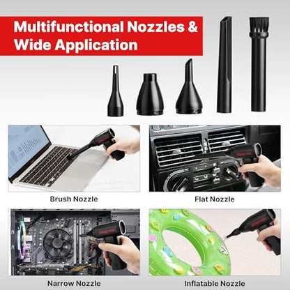 Shop-Vac Electric Air Duster with Brushless Motor, 100000RPM Rechargeable