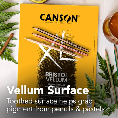 Canson XL Series Bristol Paper Pad, Textured, 14x17 in - size: 14x17, style: Bristol, Vellum