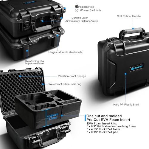 Lekufee Waterproof Hard Carrying Case for DJI Avata 2 Drone,Fly More Combo, Goggles N3 / 3 / Integra,RC Motion 3/2,FPV Remote Controller 3/2, and other Accessories(Case Only)