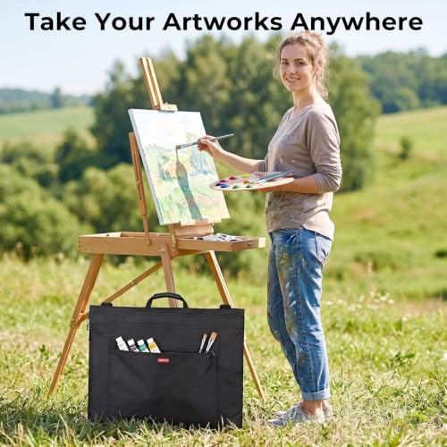 Nicpro Light Weight Art Portfolio Bag, 36x48 Extra Large Art Portfolio Case - size: 36 x 48 inches