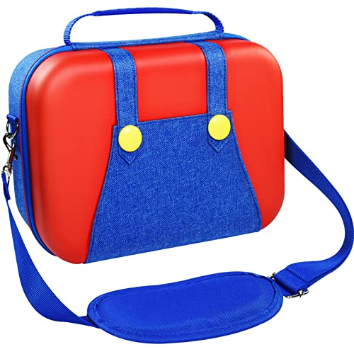 ivoler Carrying Storage Case for Nintendo Switch/Switch OLED 2021 Red+Blue - color: Blue+Red, size: 6.2''/7.0''