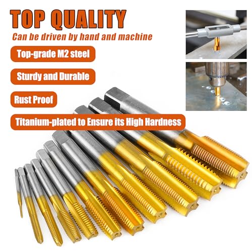 1/2"-13 UNC Thread Tap for Metal,1/2"-13 UNC M2 HSS Thread Milling Tap - size: 1/2"-13UNC