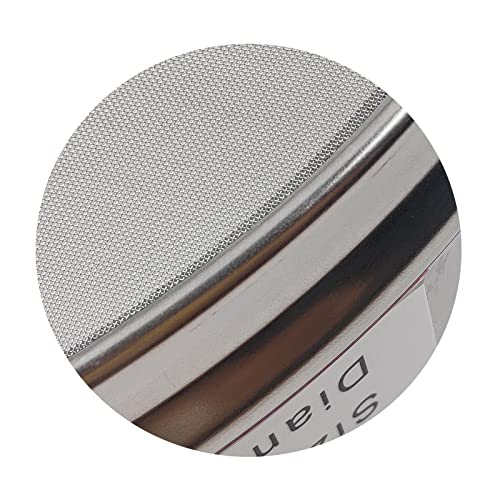 LABALPHA 80 Mesh Lab Sieves, #80 Mesh Test Sieve, 8'' Diameter, 304 Stainless Steel Wire Cloth (0.2mm) - size: 80 mesh (0.2mm)