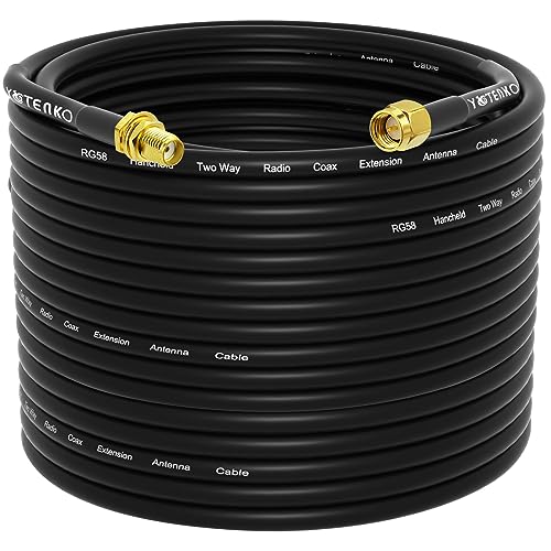 100FT SMA Female to SMA Male Extension RG58 Coaxial Cable 50 Ohm - color: SMA Cable, size: 100FT