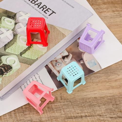 12 Pcs Canvas Stands for Mini Canvas Feet Risers - Fluid & Acrylic Pouring Paint Supplies - Solid Color Plastic Paint Pouring Tools