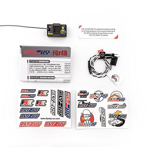 Flysky FGr4B 2.4G 4CH AFHDS3 Micro Receiver for RC Car Boat - size: 17*29*16.6Mm