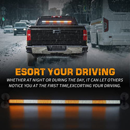 XRIDONSEN 35 inch Strobe Light Bar Amber White Warning lights - color: Amber/White