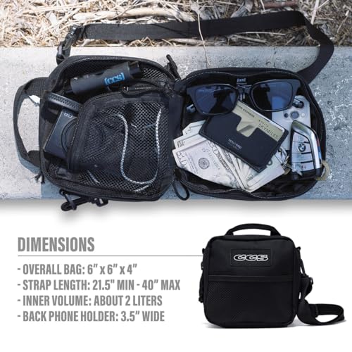 CCS Super Utility Bag - Use as Tripod for Shooting cell phone Videos and Photos - Black