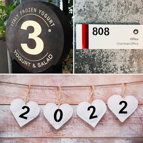 3 Inch Number Stencils Plastic Number Stencils Reusable Digital Painting Templates for Cake Stencil Address Templates - size: 3 Inch