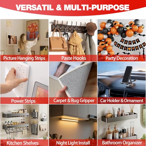 Pre-Cut Double Sided Tape Heavy Duty 0.8''x0.8'' - 36Pcs, No Residue