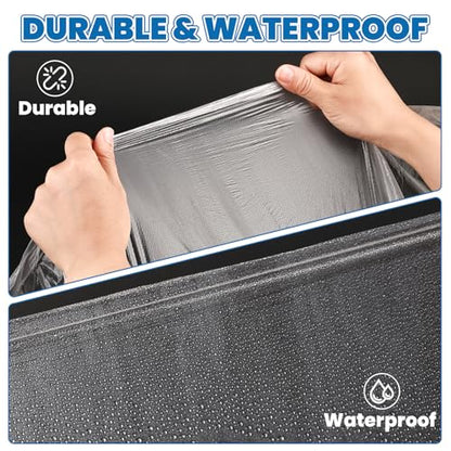 18 Pack Plastic Drop Cloth, 9 x 12 Feet Plastic Sheeting - color: 18p