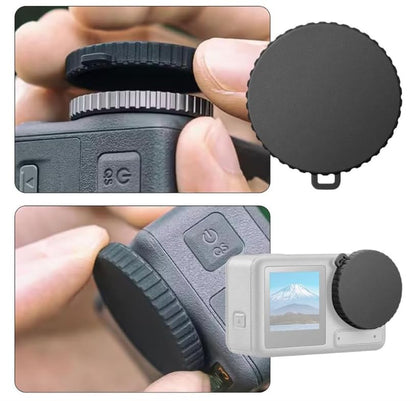 Silicone Lens Cap for DJI Osmo Action 6,Lens Cover from Crack Bumps Dust Scratch When Not Using（2PCS）