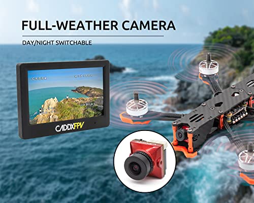 CADDXFPV Ratel 2 Analog FPV Camera, Black, 1200TVL, Starlight