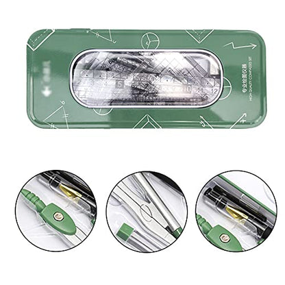 Adela 8 Pieces Student Math Geometry Tool Set Drawing Compass (C-Green) - color: C-green
