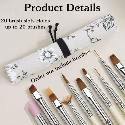 Paint Brush Roll up Case, Watercolor Brush Holder,Roll up