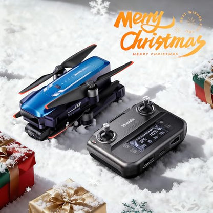Veeniix V11PRO Drone for Adults 3-Axis Gimbal Quadcopter 8K Camera - color: BLUE