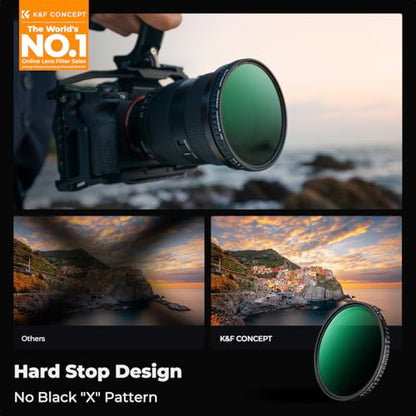 K&F CONCEPT 49mm Variable ND Filter ND2-ND32 (1-5 Stops) No X Cross - size: 49mm