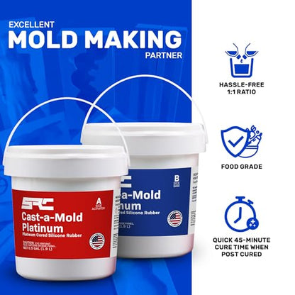Cast-a-Mold Platinum 1 Gallon, Food Grade Silicone Rubber - size: 1 Gal