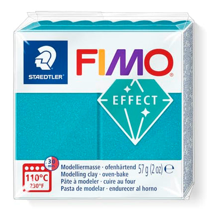 FIMO Soft Polymer Oven Bake Modelling Clay - 57g Blocks - Set of 6 - Metallic Colours
