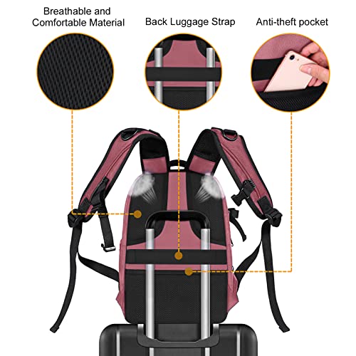 MOSISO Camera Backpack, DSLR/SLR/Mirrorless Photography Camera Bag - color: Dusty Rose