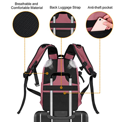 MOSISO Camera Backpack, DSLR/SLR/Mirrorless Photography Camera Bag - color: Dusty Rose