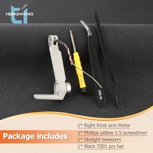 Right Front Motor Arm for DJI Mavic Mini 2 Arms Replacement for Mavic Mini 2 Arm Drone Accessories Parts with Repair Tools(Right Front)