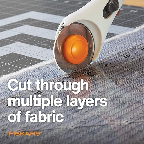 Fiskars 45mm Rotary Cutter Blade Replacements for Fabric, 5-Pack - size: 45mm, style: 5 Pack - Standard