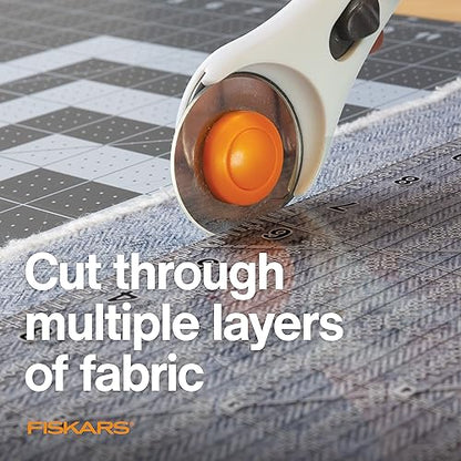 Fiskars 45mm Rotary Cutter Blade Replacements for Fabric, 2-Pack - size: 45mm, style: 1 Pack - Standard