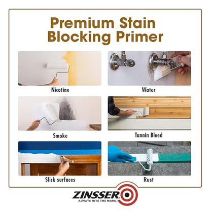 Zinsser Cover-Stain Stain-Blocking Primer, Quart - size: 32 Fl Oz (Pack of 1)