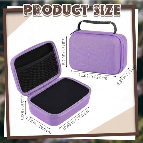 Relaxweex Hard Case with Foam, 11 X 7.8 X 4.3 Inch, Purple - color: Purple, size: 11 x 7.8 x 4.3 Inch