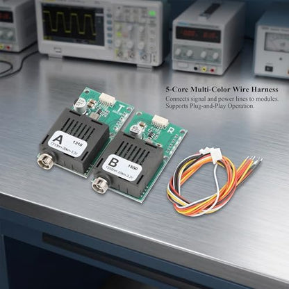 FPV Drone Fiber Optic Transceiver A-end TTL Video UART 1310nm 80KM - color: A-end (Sky End), size: 80km