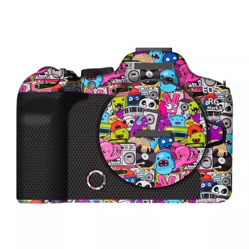 R6II R62 R6M2 Camera Decal Skin 3M Vinyl Wrap Film Protective Sticker Protector Coat for Canon EOS R6 Mark II 2 M2 MarkII Mark2 (Graffiti Pink) - color: Graffiti Pink