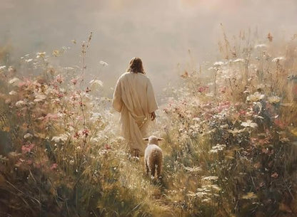 Jesus Paint by Numbers Kit for Adults Framed Canvas 12X16 in, Frameworkless - color: YH02807