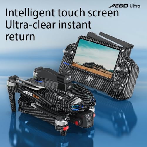 AE60 Ultra Drone with Camera for Adults, 3 Batteries,Carbon Fiber,