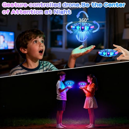 Vantexi Drone for Kids, 2026 Upgrade Flying Toys with LED Blue