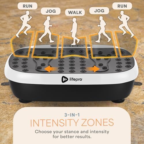 Lifepro HexaPlate Lite Compact Vibration Plate with Magnetic Acupoints - color: White