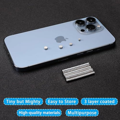 RHINOCATS 400Pcs Small Magnets, 4 Different Sizes Tiny Mini Magents, Multi-Use for Fridge, DIY, Office, Hobbies, Crafts and Science - size: mixed 400Packs